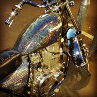 #Motorbike #Motorcycle #Kawasaki #Chrome #Glitter #Iridescent #Bike #Biker #Cool #Sparkle #Wednesday #Rainbow #Colours #Bright #Love