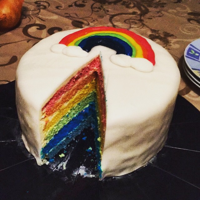#rainbowcake #cake #birthday #party #regenbogentorte #torte #kuchen # ...